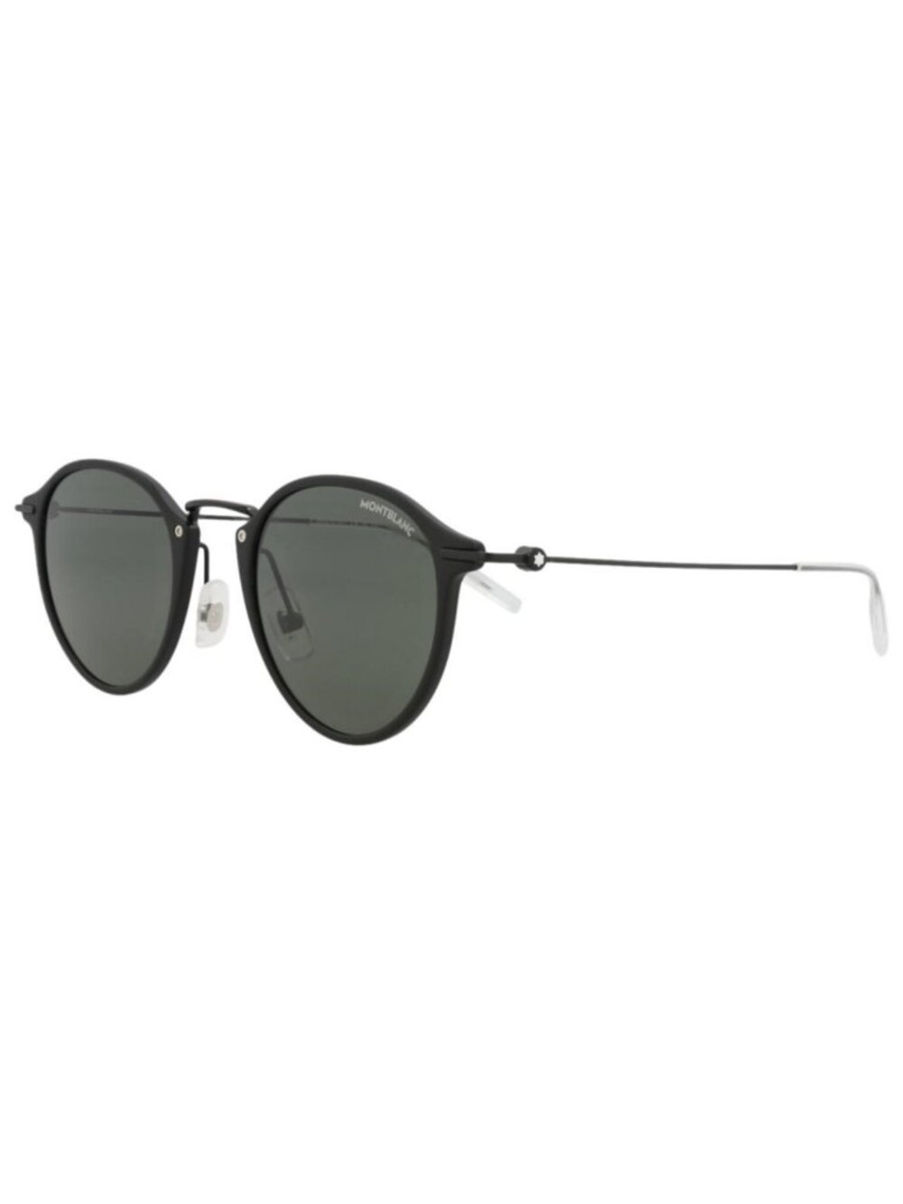 New Montblanc Mens Round/Oval Black Black Grey Fashion Designer Sunglasses